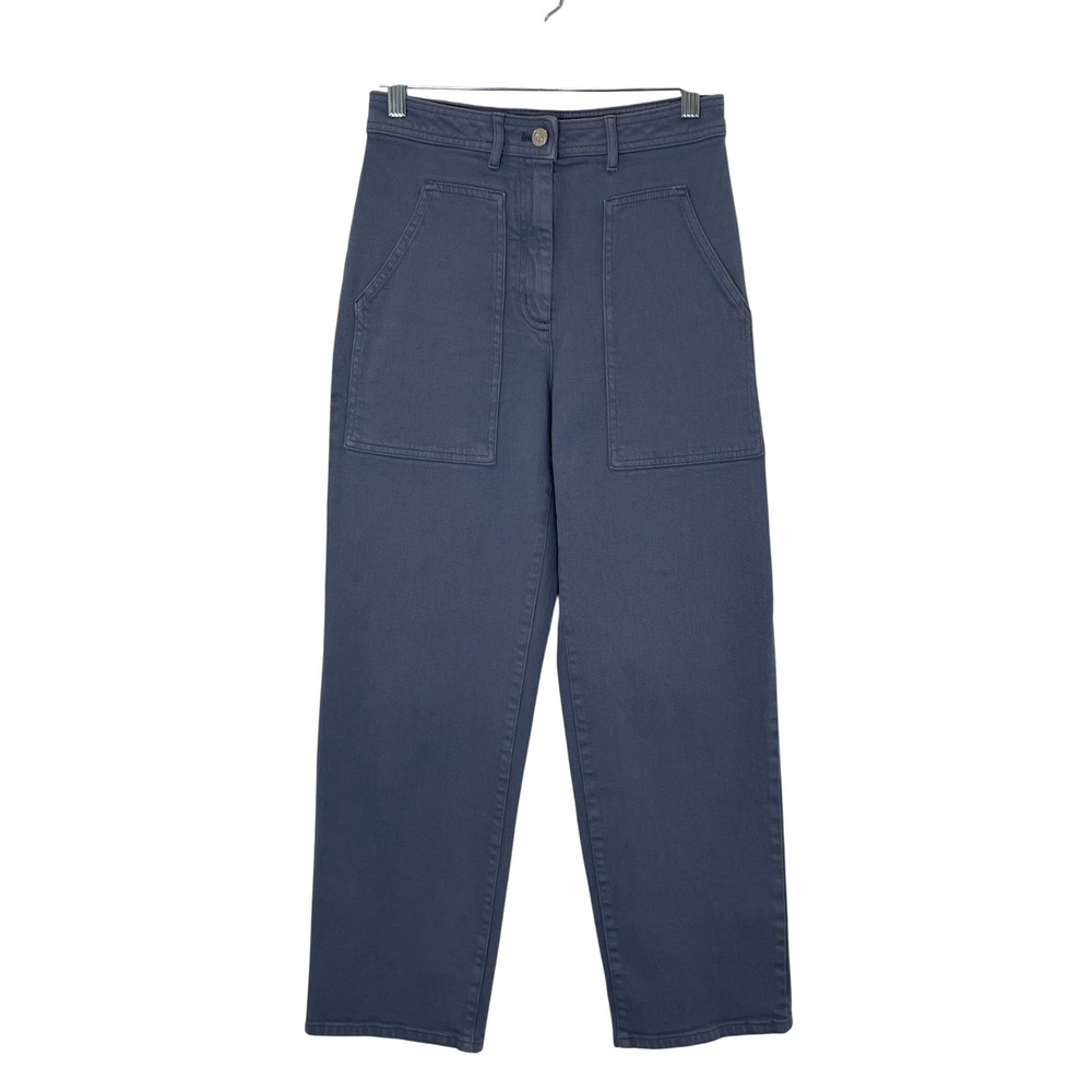 Wilfred Free Aritzia Ryley Jeans Modern Utility High Rise Straight Blue-Grey 4